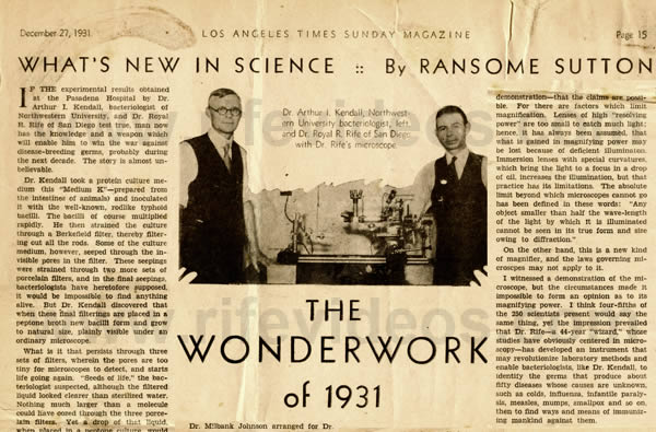 The WonderWork of 1931